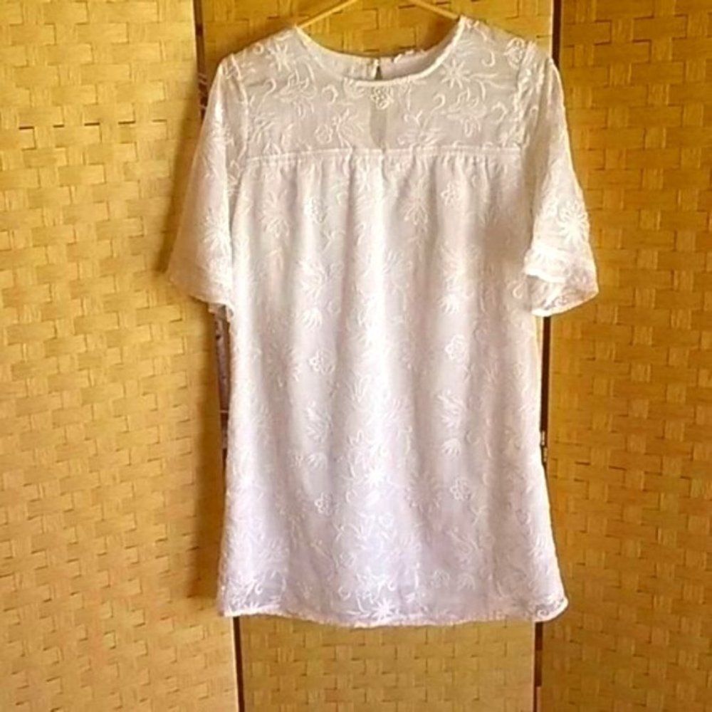 Womens Lucca Couture Embroidered Mini Dress Size S
